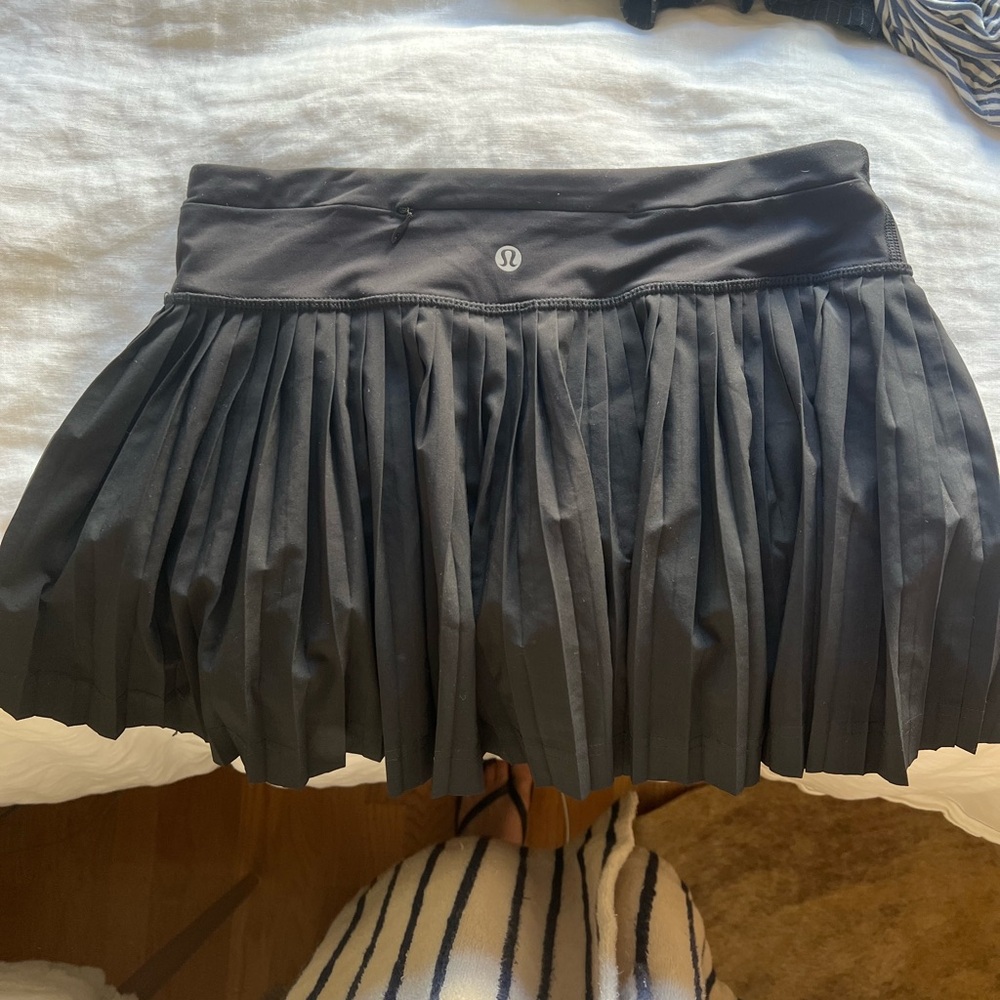 lululemon athletica black Pleated Mini Skirt